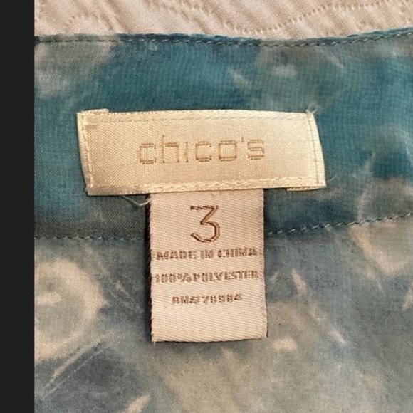 Chico's Sheer Tunic Cover-Up size 3 or 16-18 - Picture 7 of 10